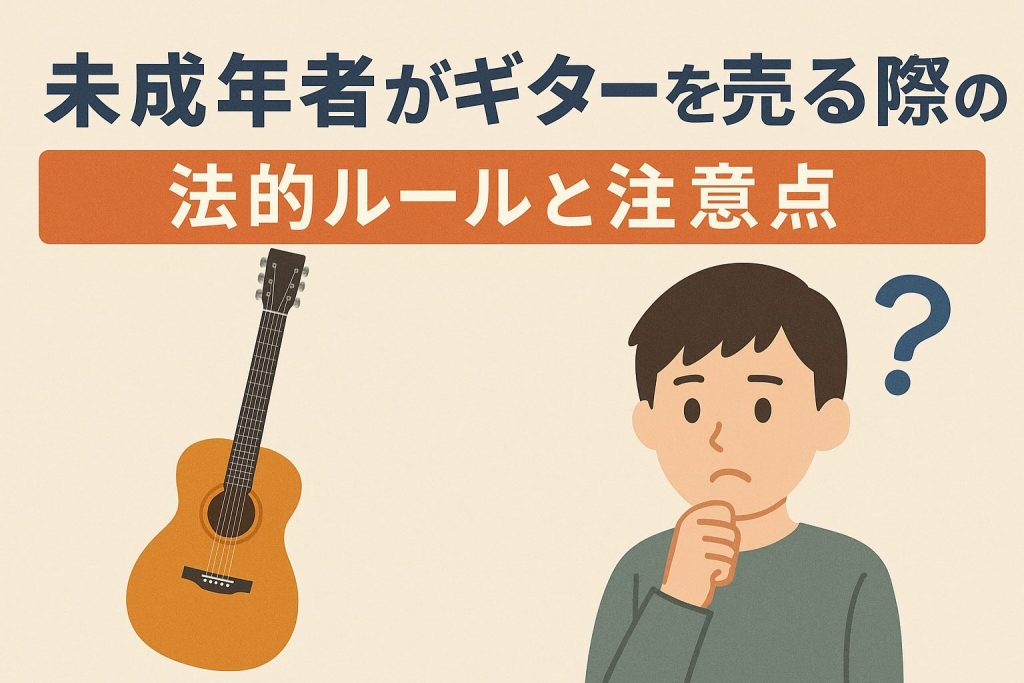 未成年者がギターを売るための具体的なステップ
