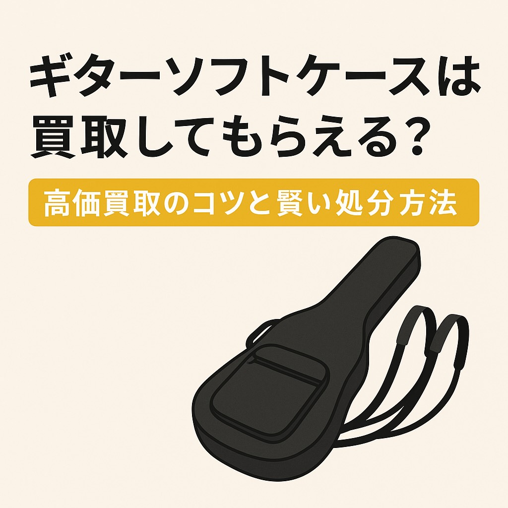 ギターソフトケースは買取してもらえる?高価買取のコツと賢い処分方法