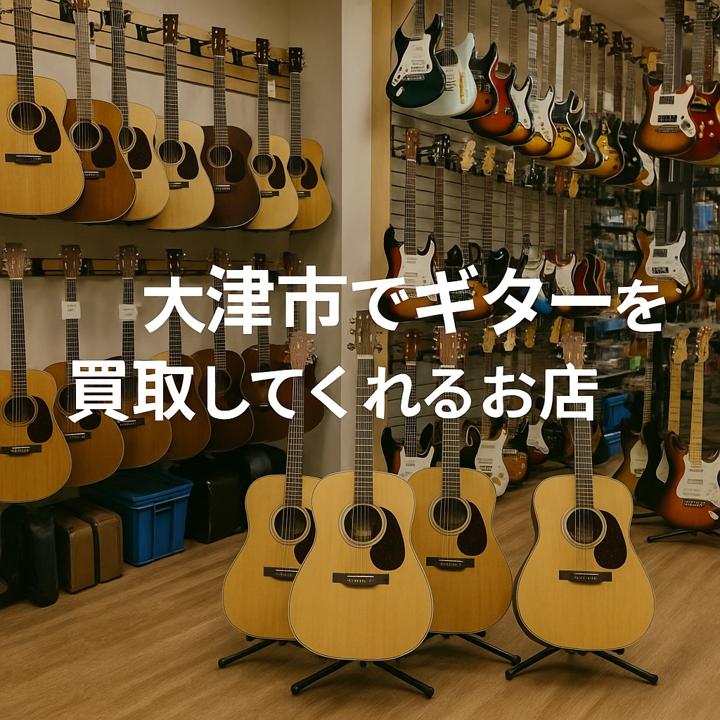 【大津市】でギターを買取くれるお店まとめ|高く売るコツも解説