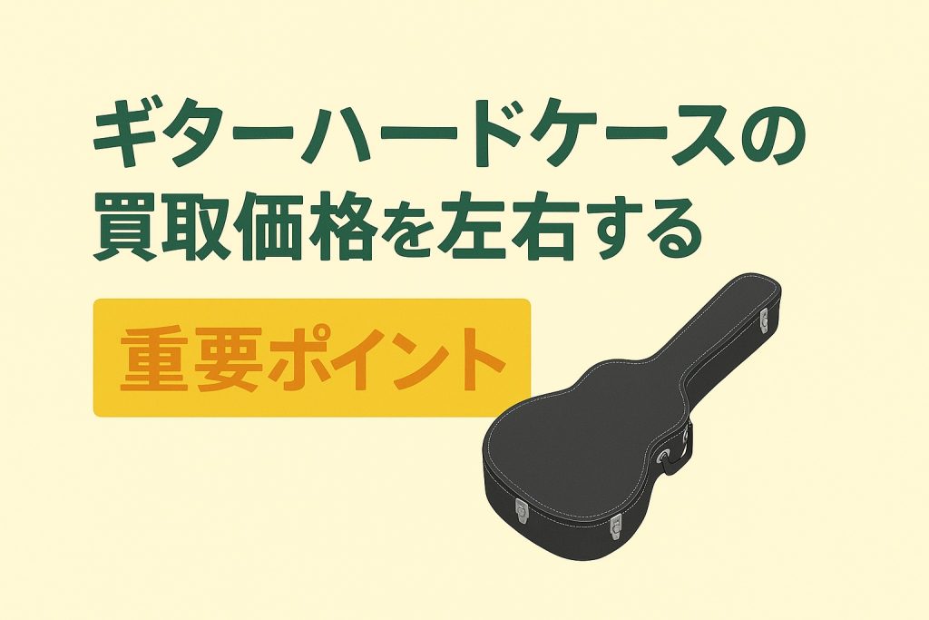 ギターハードケースの買取価格を左右する重要ポイント