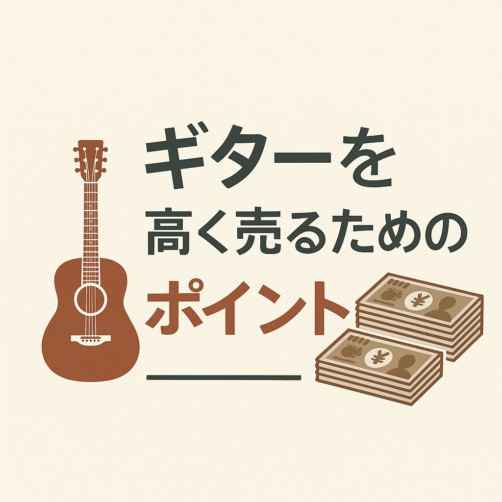 ギターを高く売るためのポイント