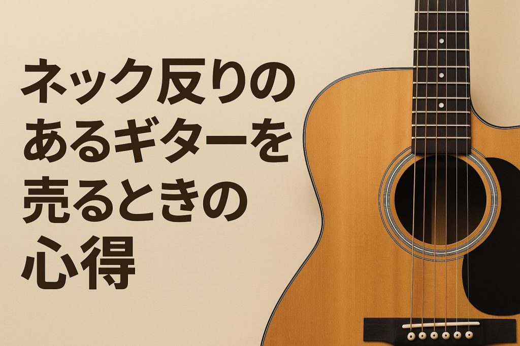 ネック反りのあるギターを売るときの心得