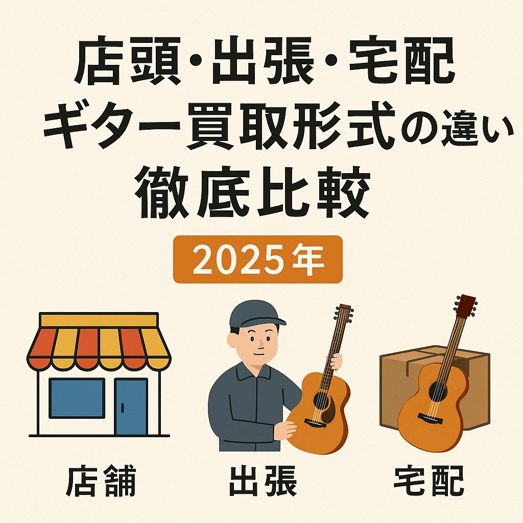 ギター買取形式の違い